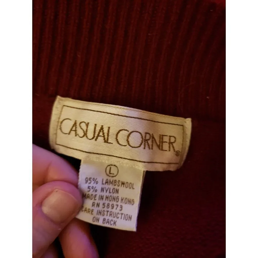 90s Casual Corner Lambswool‎ Cardigan